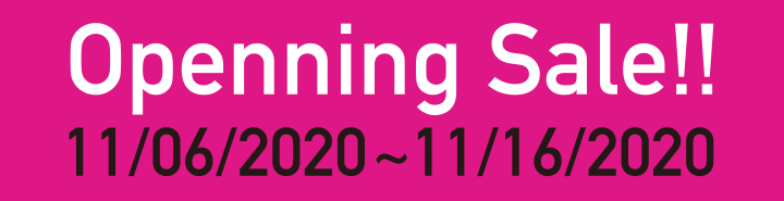 openning sale!! 10/19/2020~10/31/2020